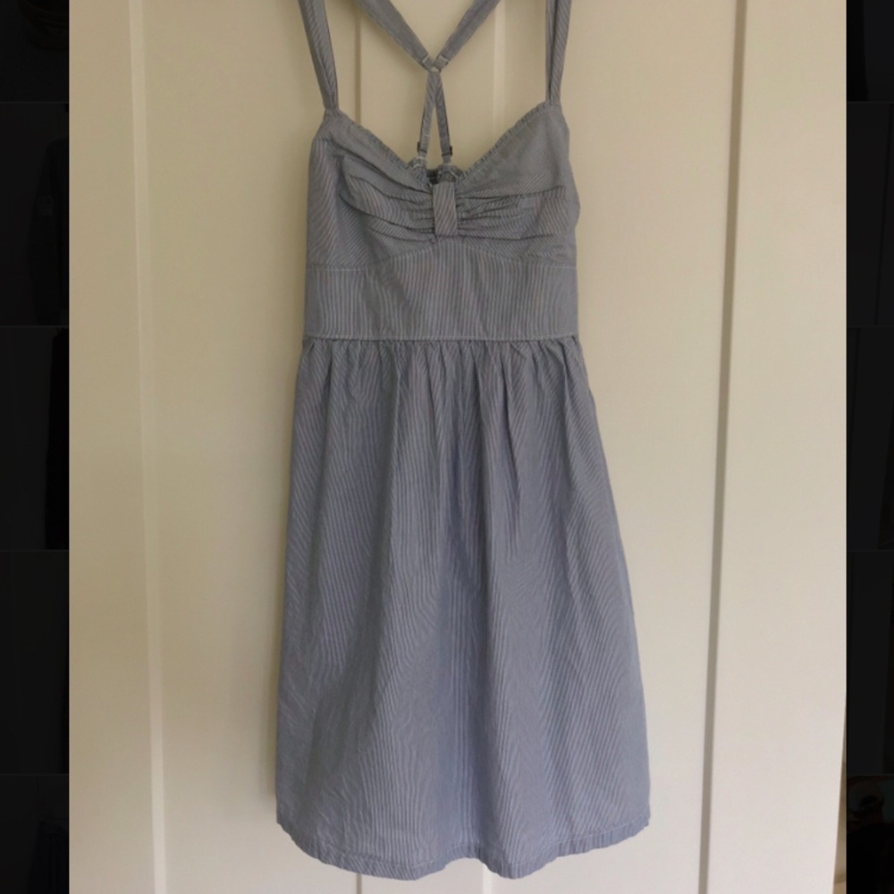 Hollister blue halter dress